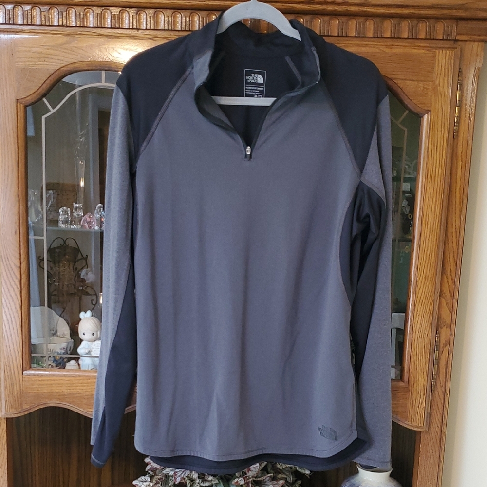 The North Face Gray and Black Pullover